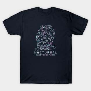 NOCTURNAL HOLOGRAM OWL T-Shirt